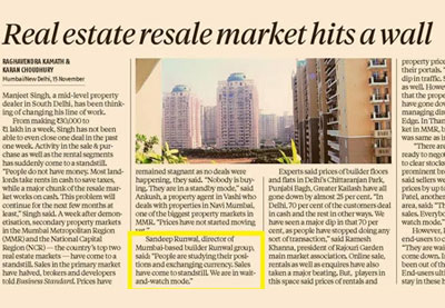 Runwal realestate Resale market hits a wall